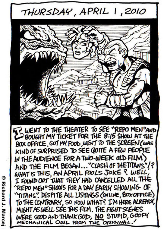 Daily Comic Journal: Thursday, April 1, 2010