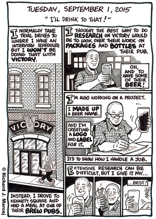 Daily Comic Journal: September 1, 2015: “I’ll Drink To That!”
