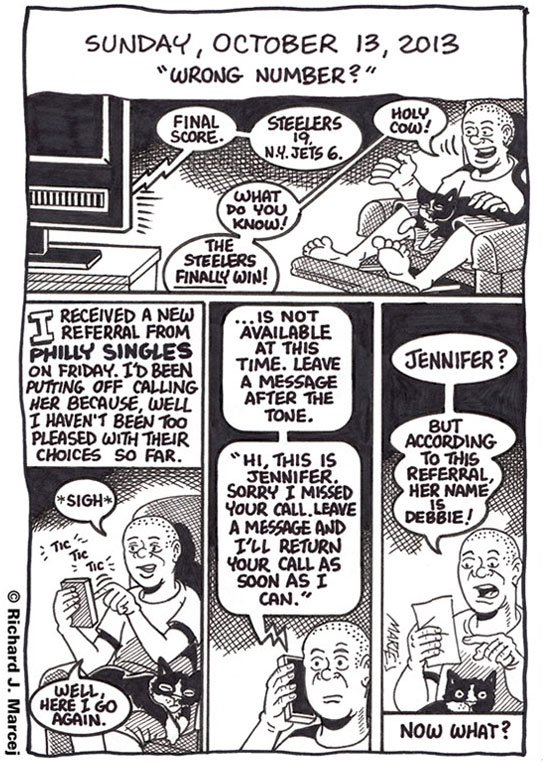 Daily Comic Journal: October 13, 2013: “Wrong Number?”