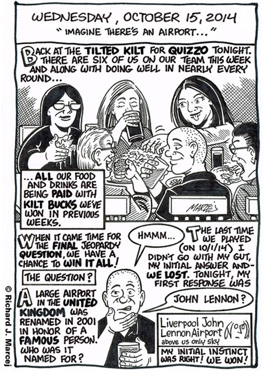 Daily Comic Journal: October 15, 2014: “Imagine There’s An Airport …”