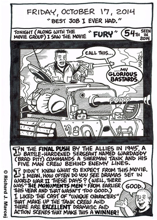 Daily Comic Journal: October 17, 2014: “Best Job I Ever Had.”