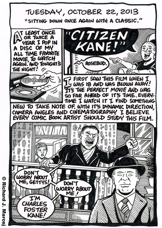 Daily Comic Journal: October 22, 2013: “Sitting Down Once Again With A Classic.”