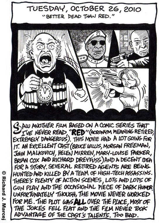 Daily Comic Journal: October, 26, 2010: “Better Dead Than Red. “