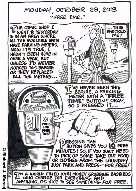 Daily Comic Journal: October 28, 2013: “Free Time.”