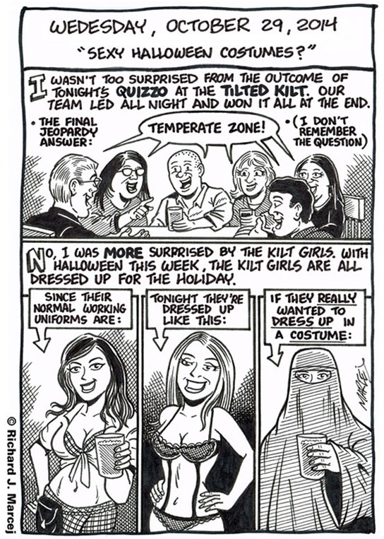 Daily Comic Journal: October 29, 2014: “Sexy Halloween Costumes?”
