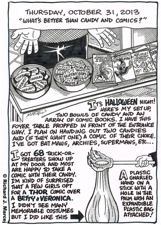 Daily Comic Journal: October 31, 2013: “What’s Better Than Candy And Comics?”