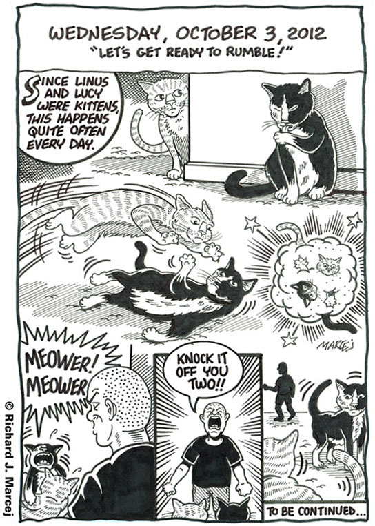 Daily Comic Journal: October 3, 2012: “Let’s Get Ready To Rumble!”
