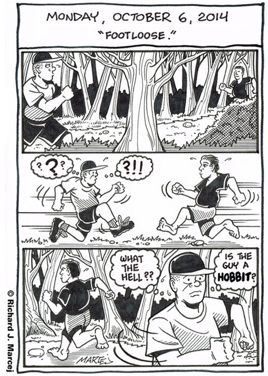 Daily Comic Journal: October 6, 2014: “Footloose.”