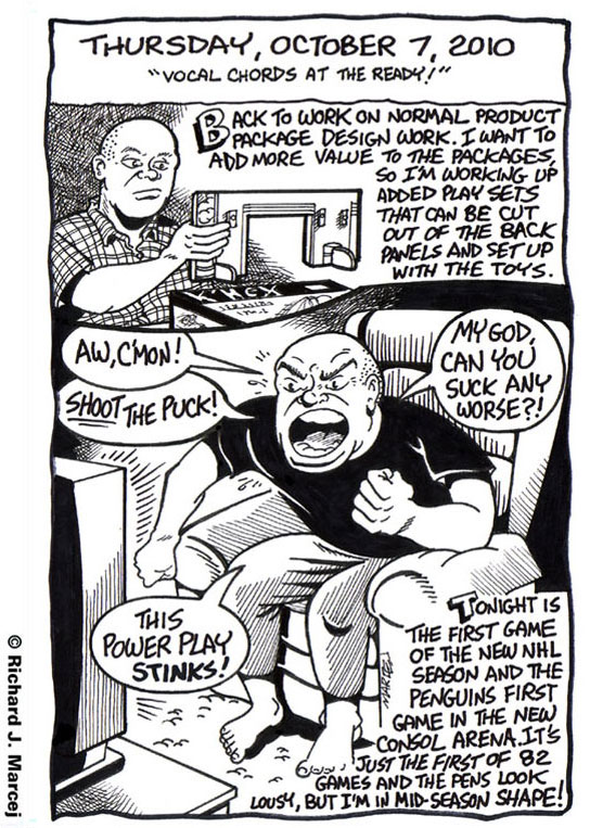 Daily Comic Journal: October, 7, 2010: “Vocal Chords At The Ready!”