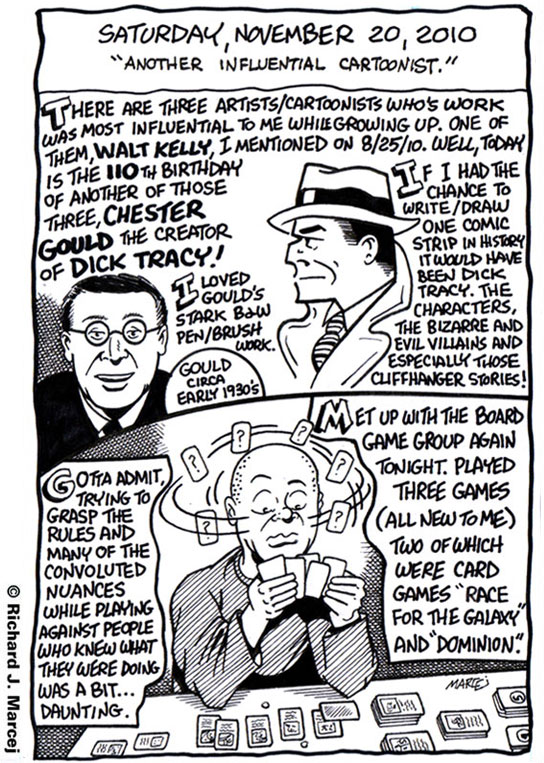 Daily Comic Journal: November, 20, 2010: “Another Influential Cartoonist.”