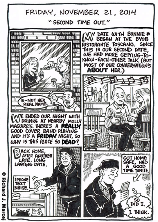 Daily Comic Journal: November 21, 2014: “Second Time Out.”