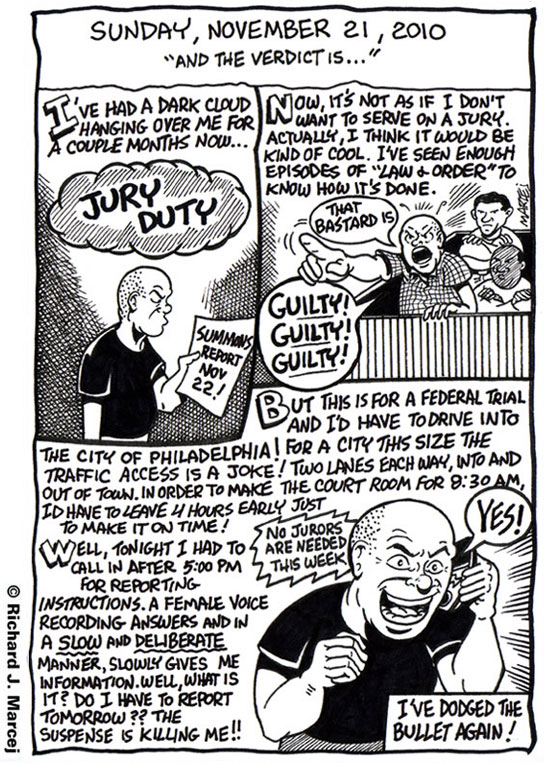 Daily Comic Journal: November, 21, 2010: “And The Verdict Is…”