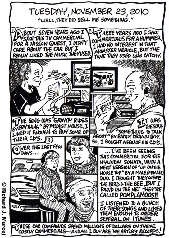 Daily Comic Journal: November, 23, 2010: “Well, They Did Sell Me Something.”