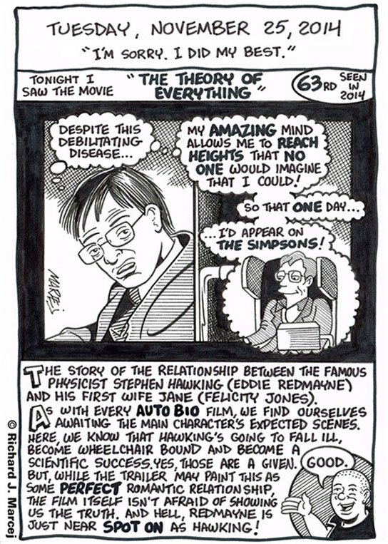 Daily Comic Journal: November 25, 2014: “I’m Sorry. I Did My Best.”