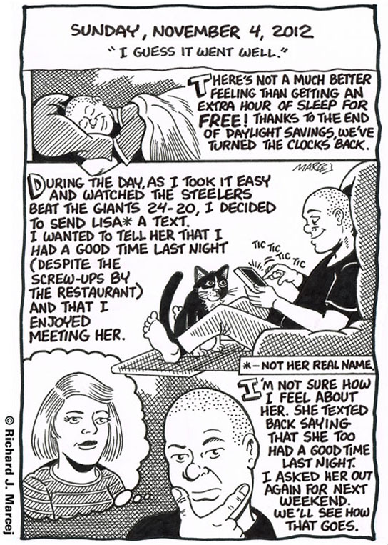Daily Comic Journal: November 4, 2012: “I Guess It Went Well.”