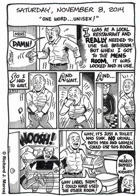 Daily Comic Journal: November 8, 2014: “One Word … Unisex!”