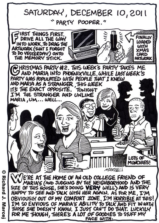 Daily Comic Journal: December 10, 2011: “Party Pooper.”