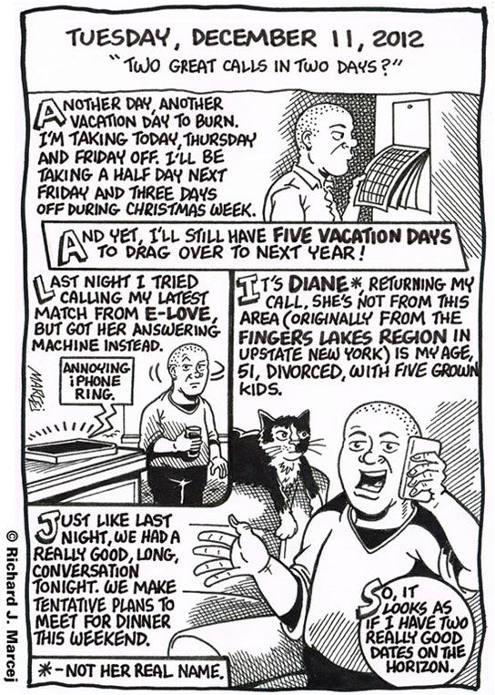 Daily Comic Journal: December 11, 2012: “Two Great Calls In Two Days?”