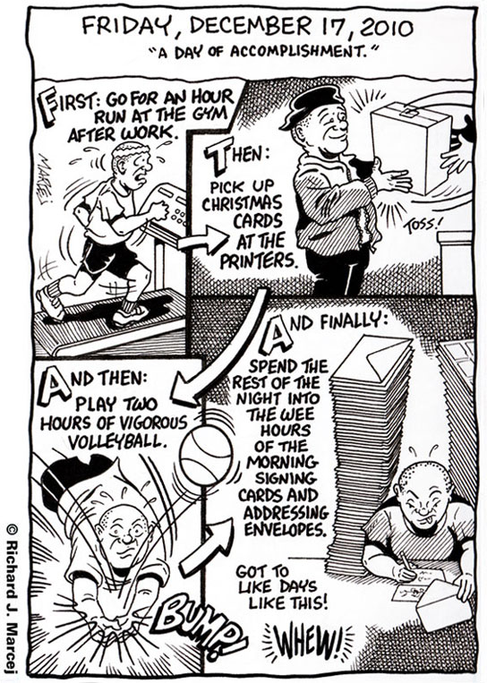 Daily Comic Journal: December, 17, 2010: “A Day Of Accomplishment.”