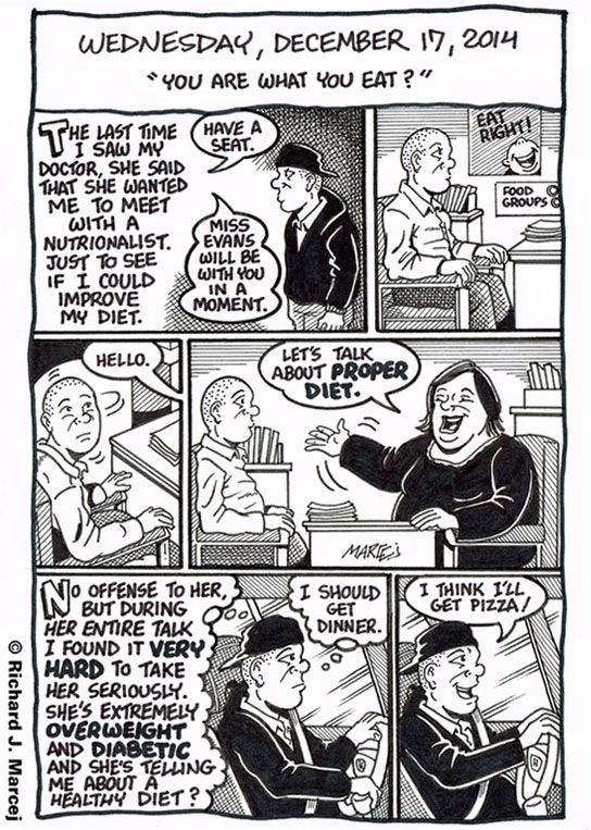Daily Comic Journal: December 17, 2014: “You Are What You Eat?”