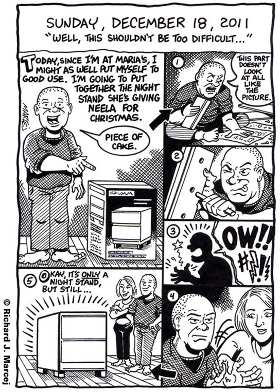 Daily Comic Journal: December 18, 2011: “Well, This Shouldn’t Be Too Difficult…”