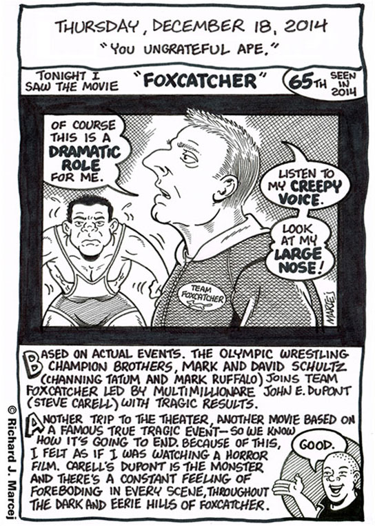 Daily Comic Journal: December 18, 2014: “You Ungrateful Ape.”