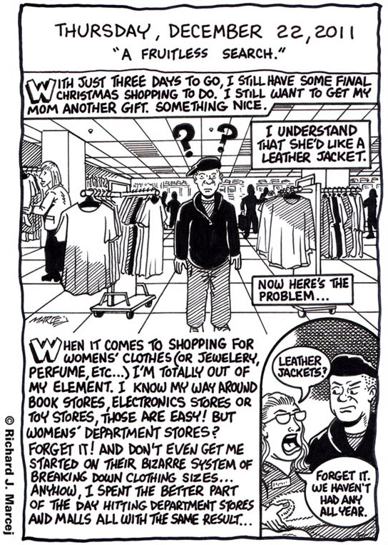 Daily Comic Journal: December 22, 2011: “A Fruitless Search.”