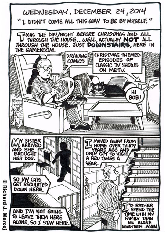 Daily Comic Journal: December 24, 2014: “I Didn’t Come All This Way To Be By Myself.”
