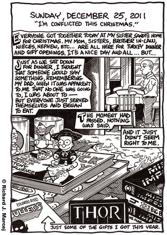 Daily Comic Journal: December 25, 2011: “I’m Conflicted This Christmas.”
