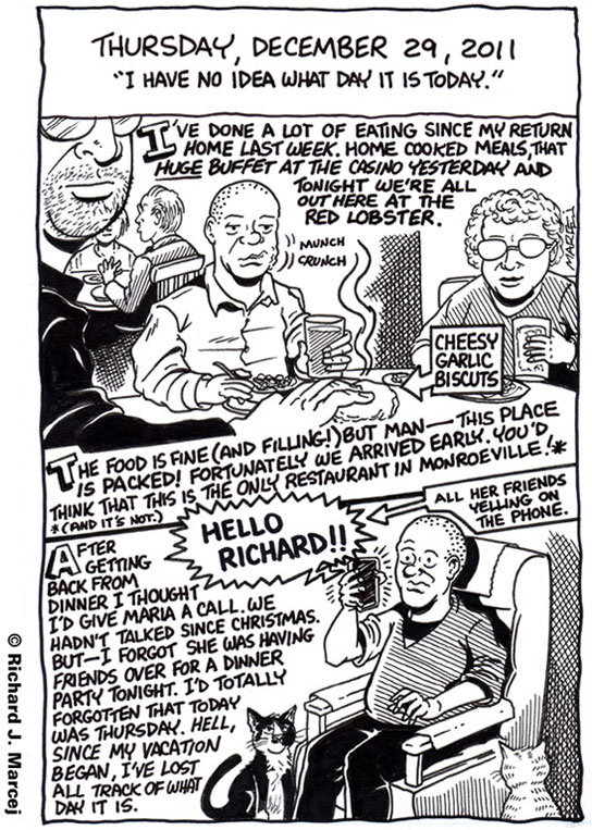 Daily Comic Journal: December 29, 2011: “I Have No Idea What Day It Is Today.”