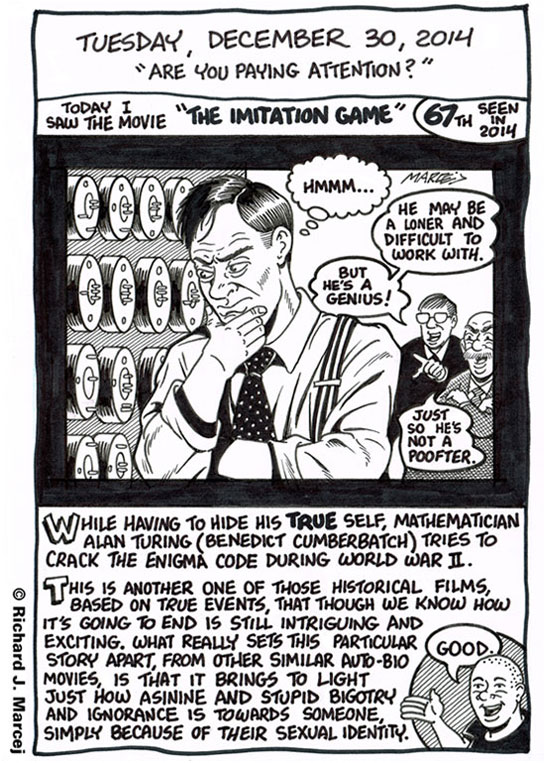 Daily Comic Journal: December 30, 2014: “Are You Paying Attention?”