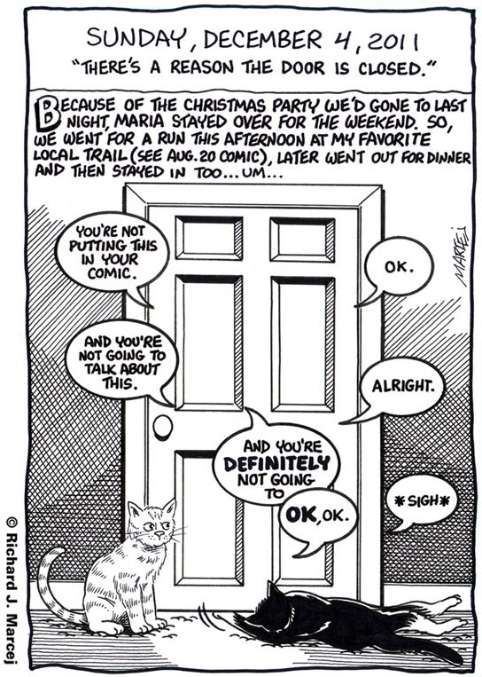Daily Comic Journal: December 4, 2011: “There’s A Reason The Door Is Closed.”