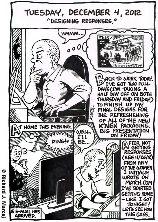 Daily Comic Journal: December 4, 2012: “Designing Responses.”