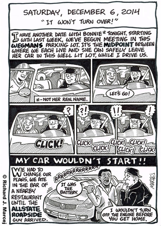 Daily Comic Journal: December 6, 2014: “It Won’t Turn Over!”