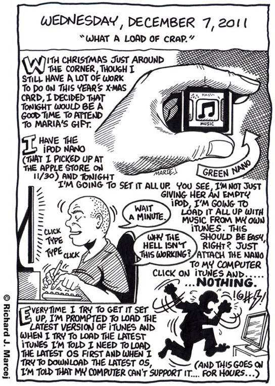 Daily Comic Journal: December 7, 2011: “What A Load Of Crap.”