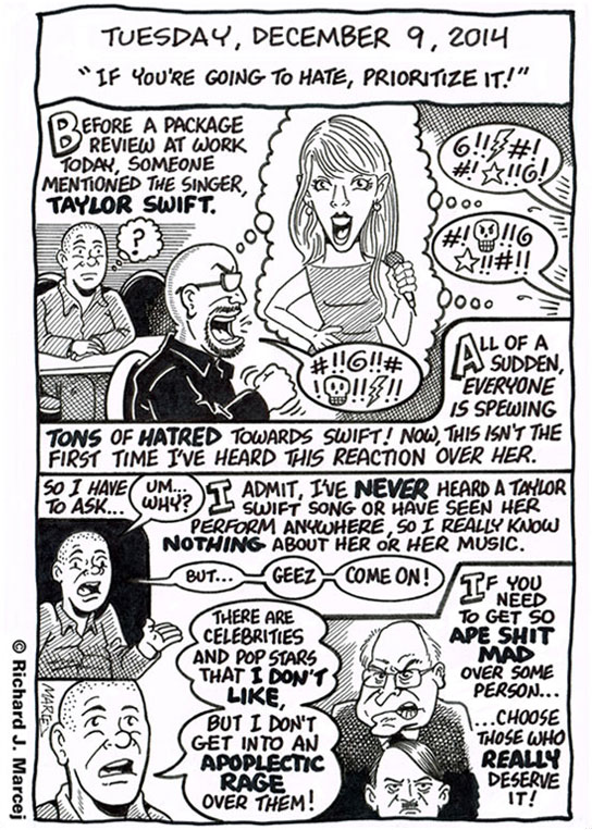 Daily Comic Journal: December 9, 2014: “If You’re Going To Hate, Prioritize It!”
