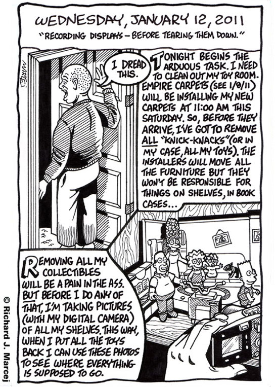 Daily Comic Journal: January 12, 2011: “Recording Displays – Before Tearing Them Down.”