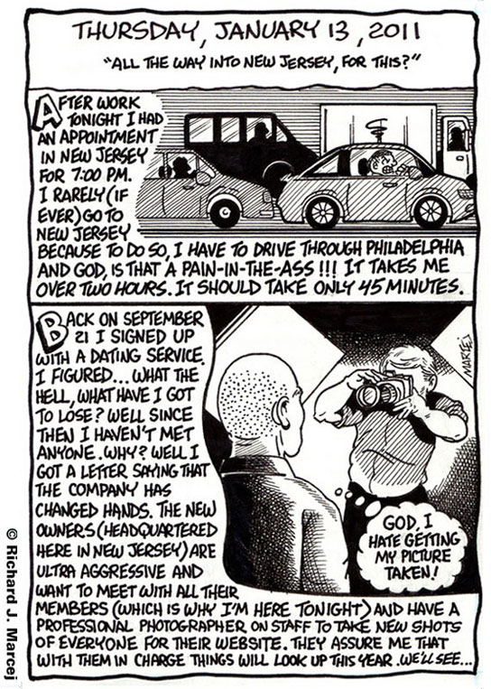 Daily Comic Journal: January 13, 2011: “All The Way Into New Jersey, For This?”