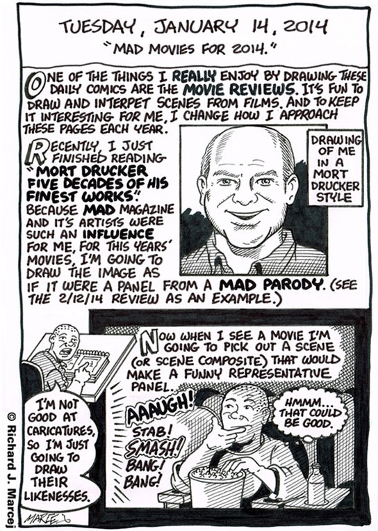 Daily Comic Journal: January 14, 2014: “Mad Movies For 2014.”