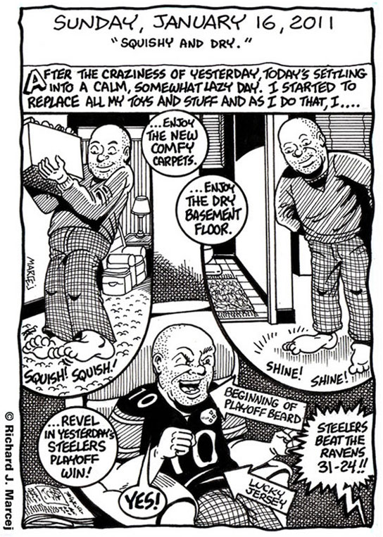 Daily Comic Journal: January 16, 2011: “Squishy And Dry.”