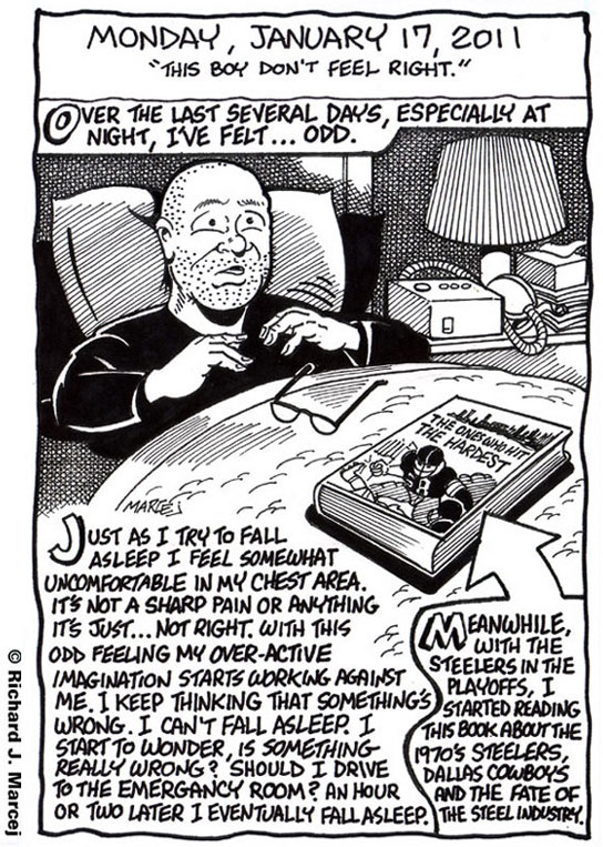 Daily Comic Journal: January 17, 2011: “This Boy Don’t Feel Right.”