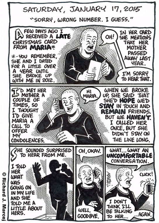 Daily Comic Journal: January 17, 2015: “Sorry, Wrong Number. I Guess.”