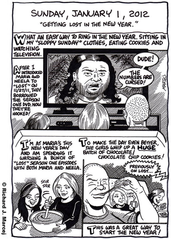 Daily Comic Journal: January 1, 2012: “Getting Lost In The New Year.”