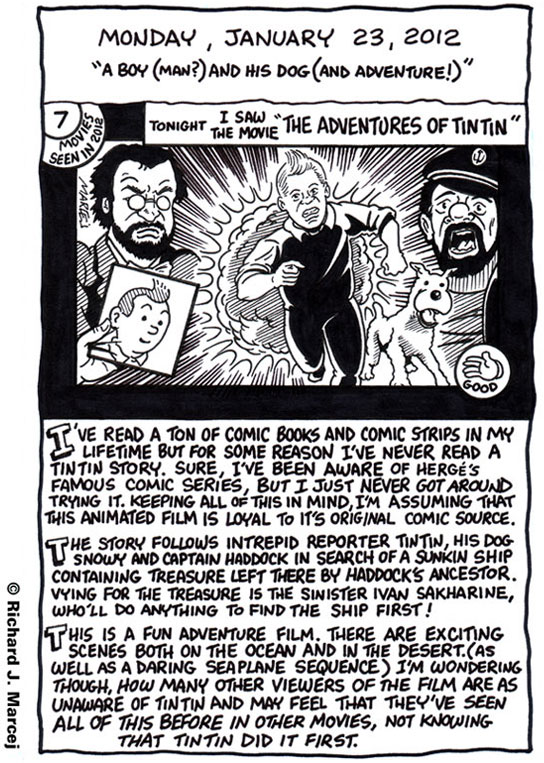 Daily Comic Journal: January 23, 2012: “A Boy (Man?) And His Dog (And Adventure!)”