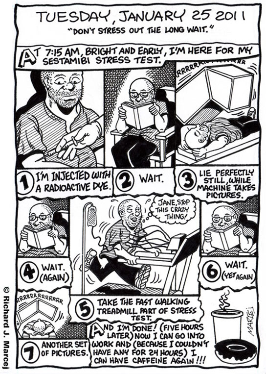 Daily Comic Journal: January 25, 2011: “Don’t Stress Out The Long Wait.”
