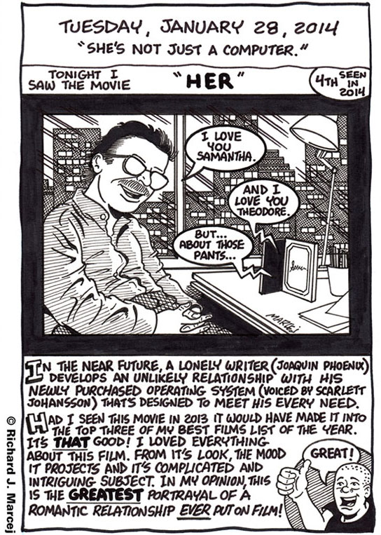 Daily Comic Journal: January 28, 2014: “She’s Not Just A Computer.”