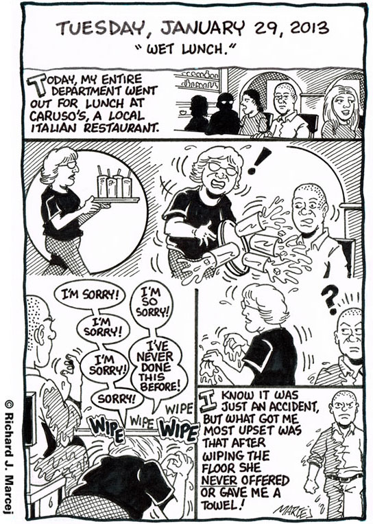 Daily Comic Journal: January 29, 2013: “Wet Lunch.”