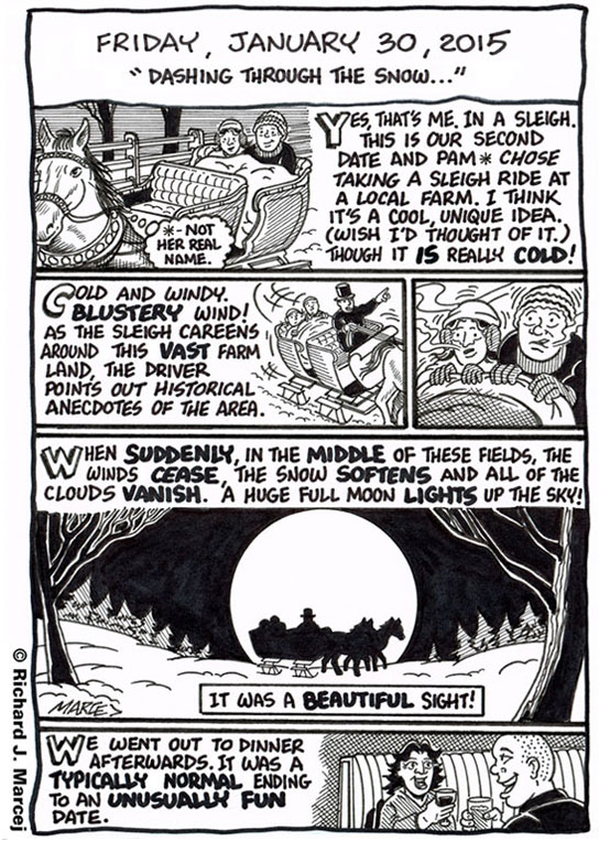 Daily Comic Journal: January 30, 2015: “Dashing Through The Snow…”