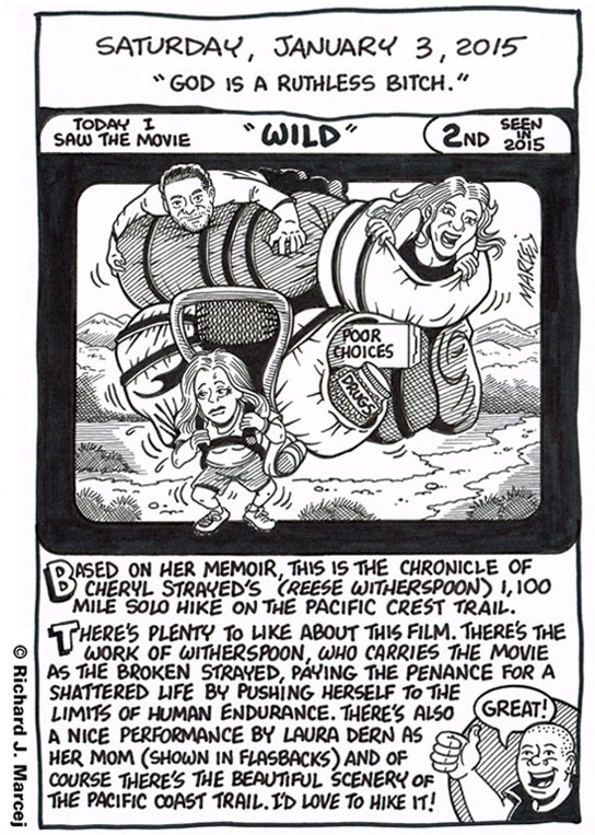 Daily Comic Journal: January 3, 2015: “God Is A Ruthless Bitch.”