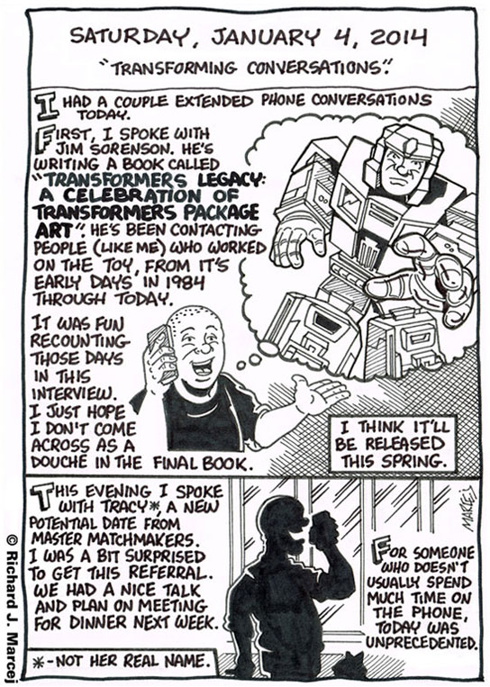 Daily Comic Journal: January 4, 2014: “Transforming Conversations.”